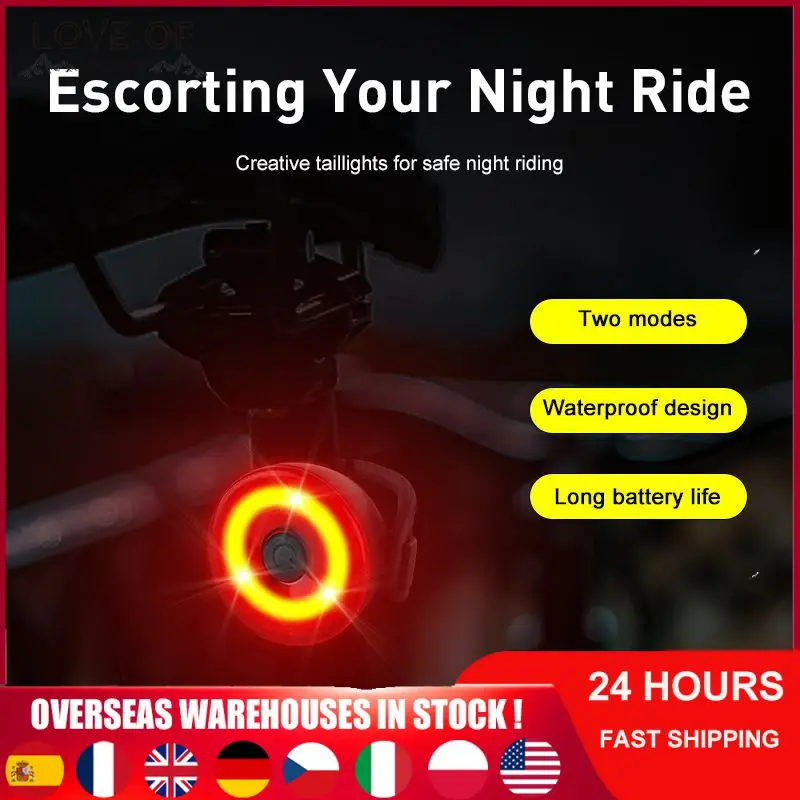 

Led Tail Lamp Bicycle Tail Lamp Bicycle Light Bicycle Bicycle Lamp Highlight Riding At Night