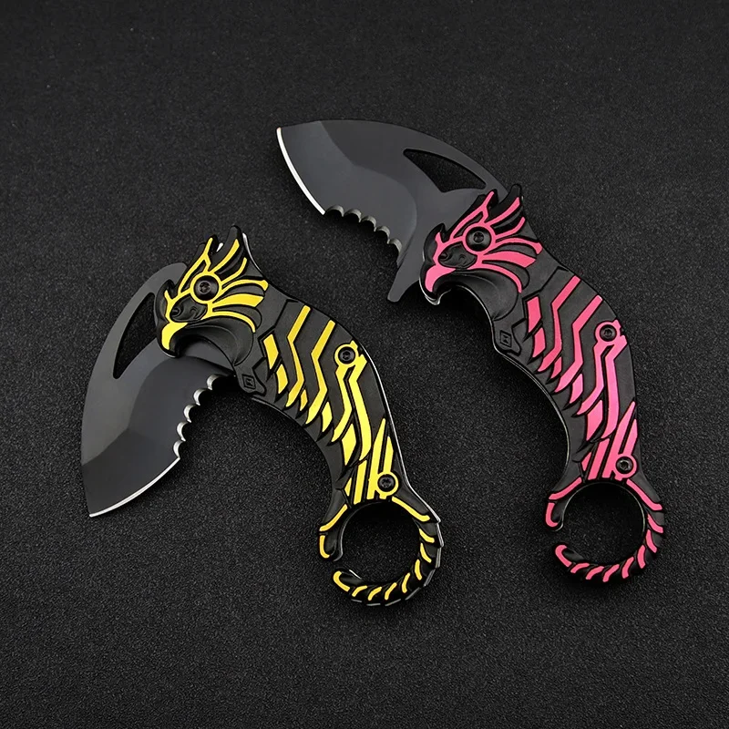 Креативный мини складной нож для активного отдыха кемпинга выживания