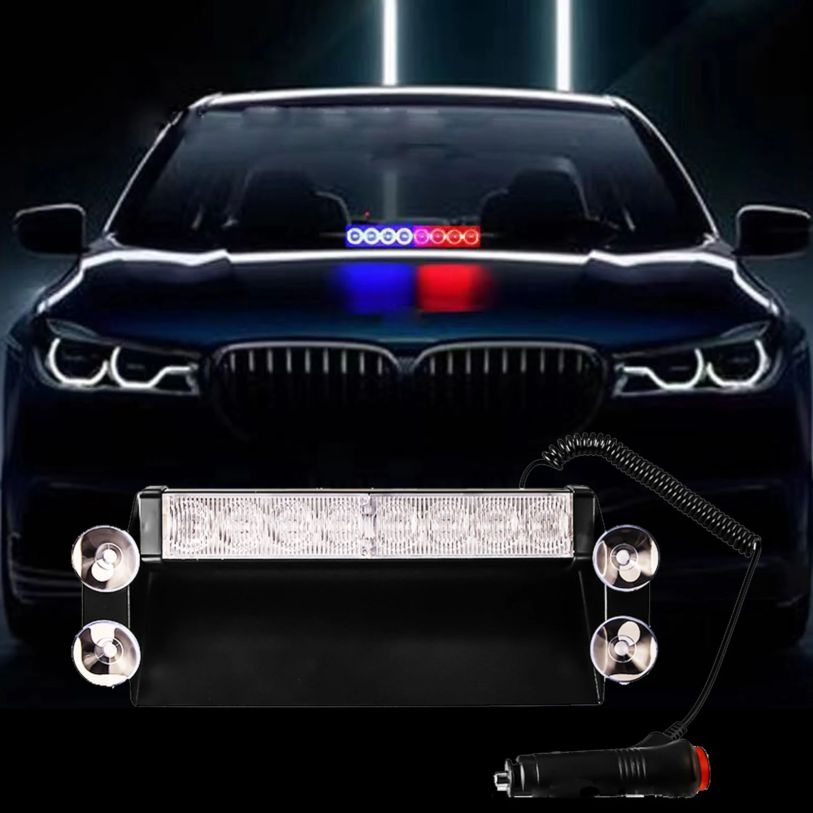 RCL красный синий 86 светодиодов солнцезащитный козырек аварисветильник