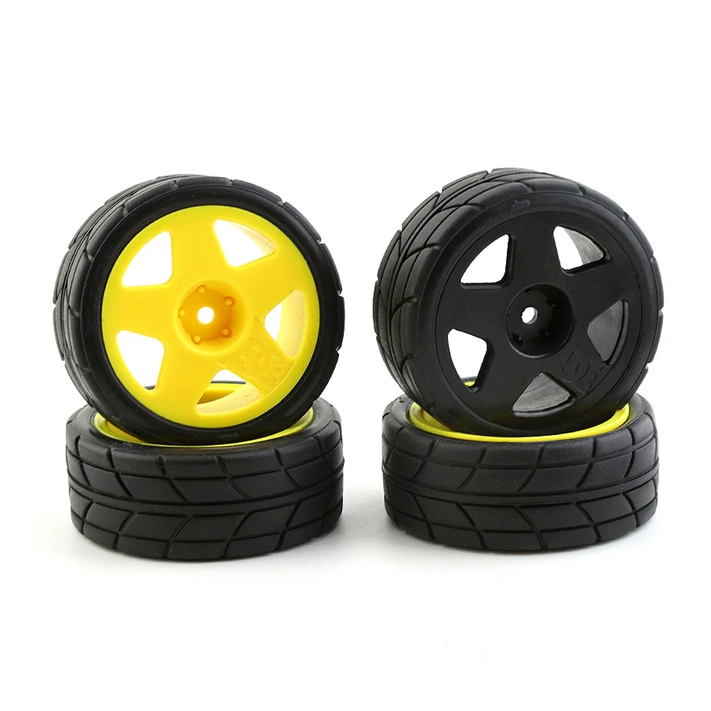 

4 шт., 12 мм, шестигранная 65 мм резиновая шина для Tamiya XV-01 TT-01 LC Racing TT-02 HPI WR8 HSP 1/10 RC Car 1