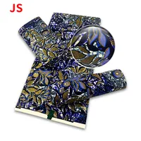 Beautiful African Glitter Glam Wax Wedding Fabric  ​Printed Cloth Womam Party Dress H2200626