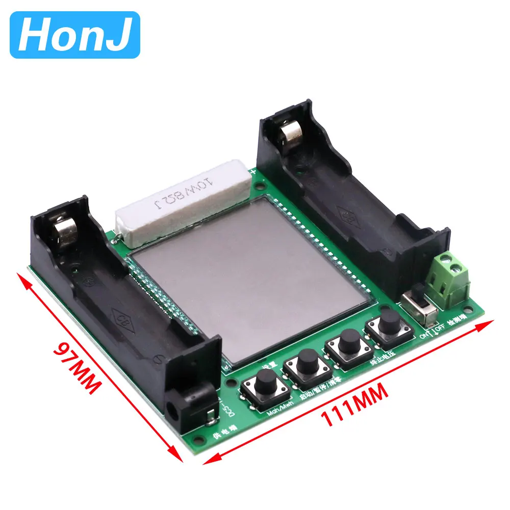 Модуль тестера емкости литиевой батареи 18650 Высокоточный ЖК-цифровой дисплей