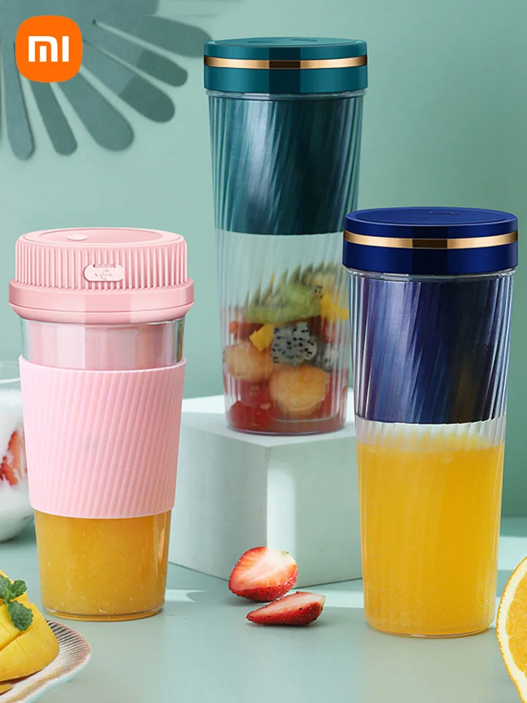 

XIAOMI Electric Smoothie Blender Cup Portable Fast Milk Shake Breakfast Cup USB Mixer Food Fruit Pulp Lightweight Juicer Machine