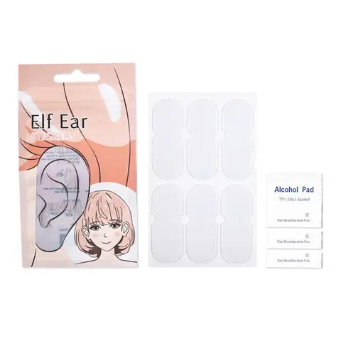 Пластмассовая наклейка для поддержки ушей, удобная в переноске легкая наклейка для ушей Elf, аксессуары, невидимый корректор для ушей, многофункциональный