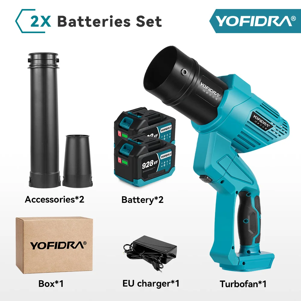 

YOFIDRA Турбовентилятор 3000 Вт для Makita 18 В