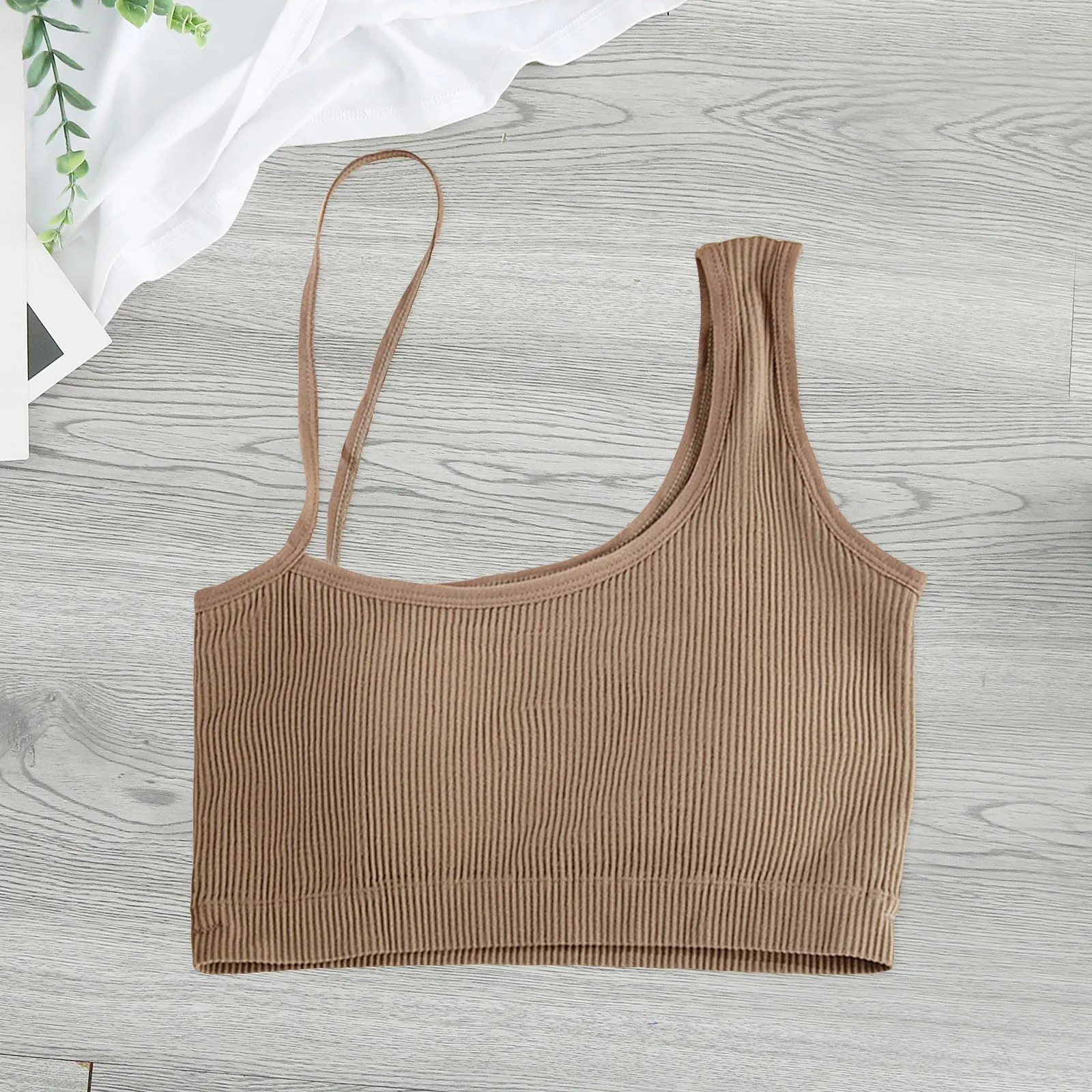 Асимметричный сексуальный базовый укороченный топ летние майки для женщин