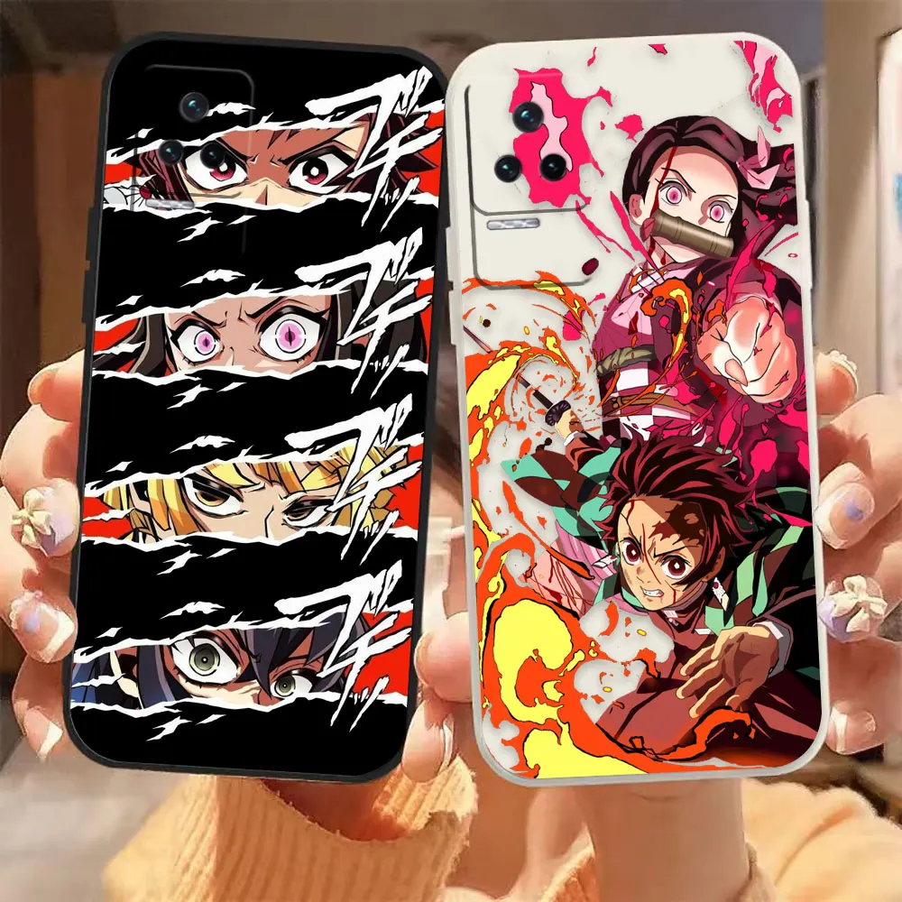 

Anime Kimetsu Demon Slayer Phone Case For Redmi K60E K60 K50 K40S K40 K30 K20 12C 10C 9A 9 8 10X 10A 10 Pro 4G 5G Gaming Case