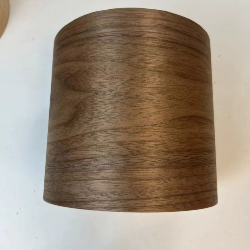 Шпон для украшения гардероба 17x250см T0 25мм дубовый шпон Натуральный черного ореха