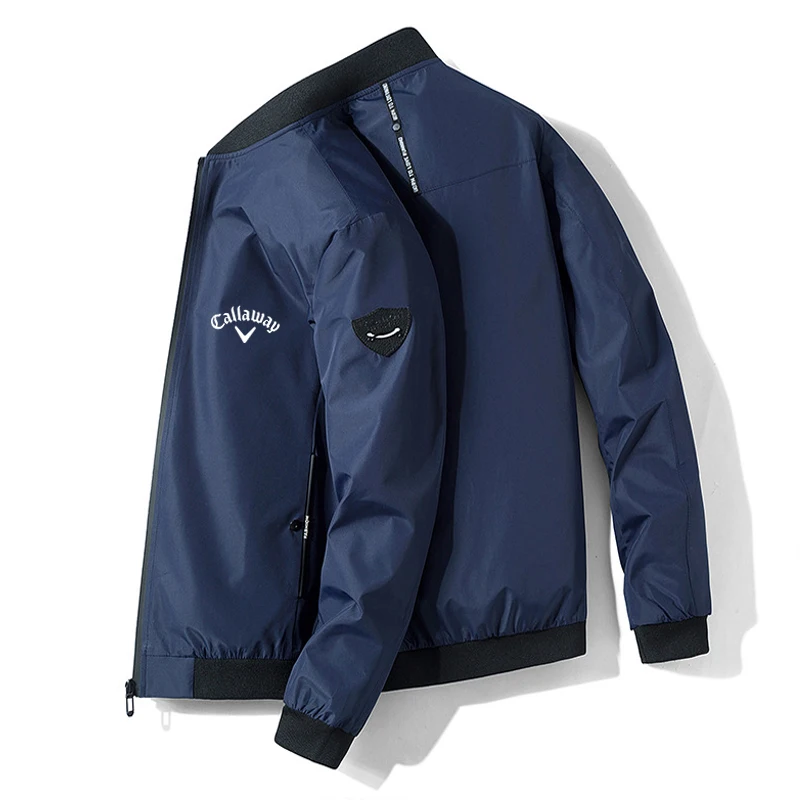 

Callaway Spring Golf Men's Jacket Zipper Collar Jacket Golf Brand Men's Baseball Clothes Casual Sports Men's Jacket Men's Top