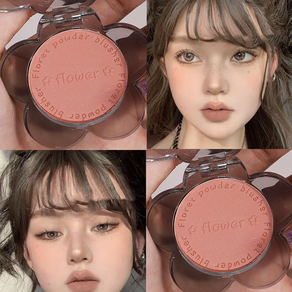 

Персиковые абрикосовые Румяна Палитра шелковистых монохромных матовых контуров водостойкая стойкая глиняная пудра натуральные персиковые румяна