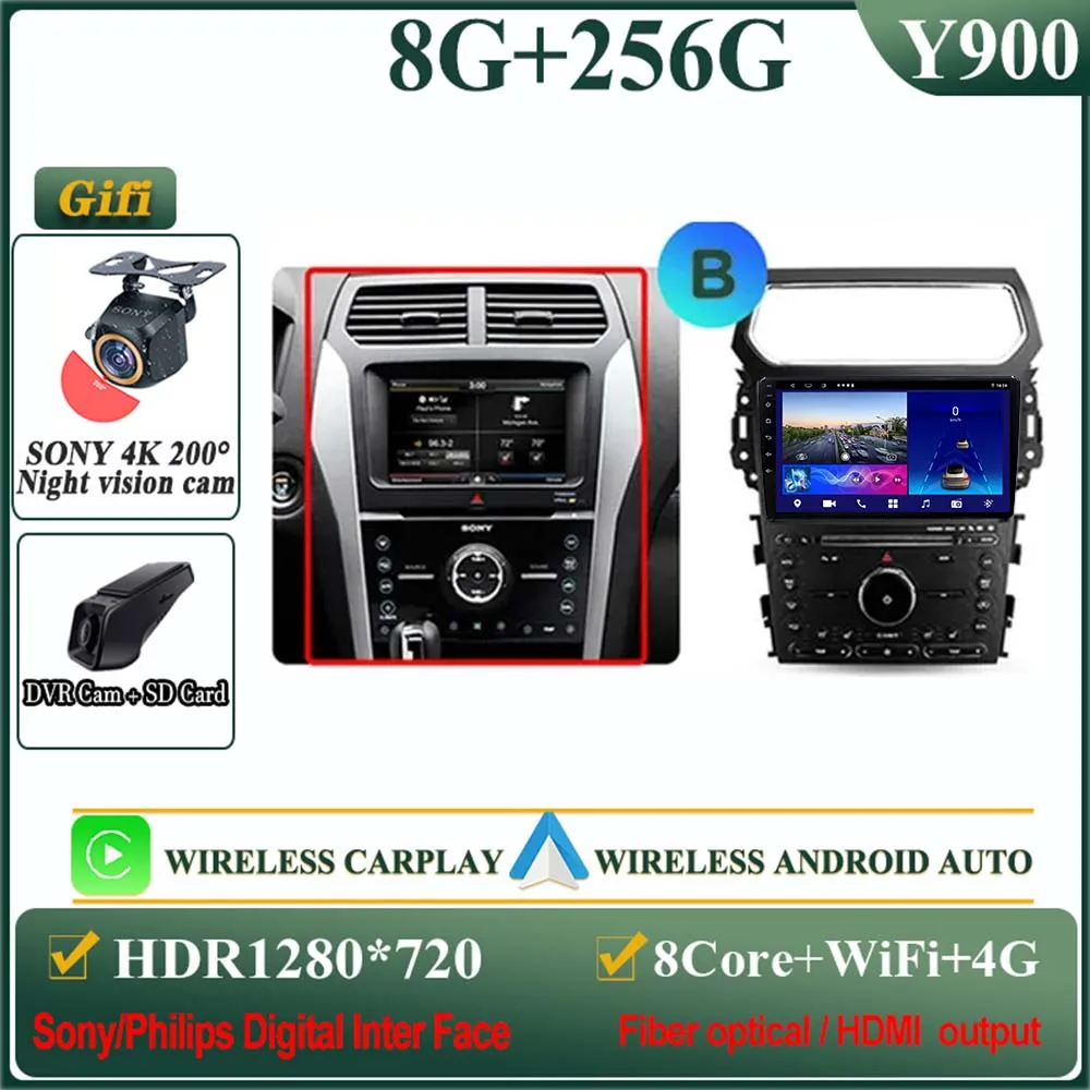 

Android 14 для Ford Explorer 5 2011-2019, радио, стерео, мультимедийный экран, автомобильный плеер, GPS-навигация, без 2DIN, головное устройство Carplay