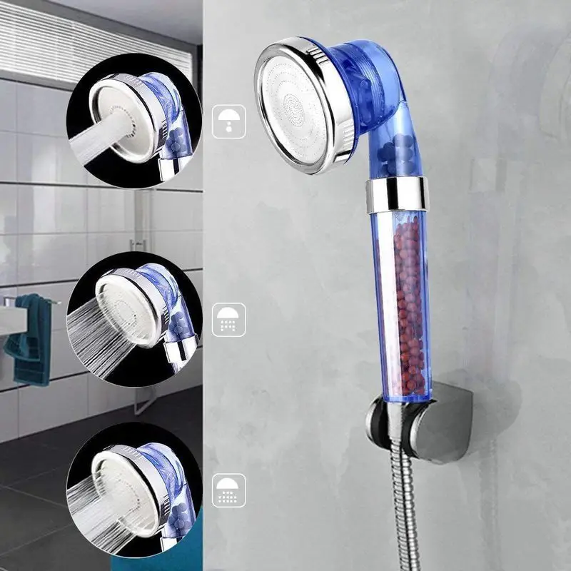 

Modes Shower Water-saving High-pressure Accessories Head Three Bathroom Chlorine High-quality with Sprinkler Shower Ion Filter,