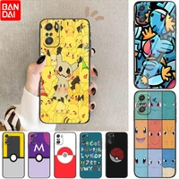 japan anime pokemon phone case for xiaomi mi 11 lite pro ultra 10s 9 8 mix 4 fold 10t 5g black cover silicone back prett