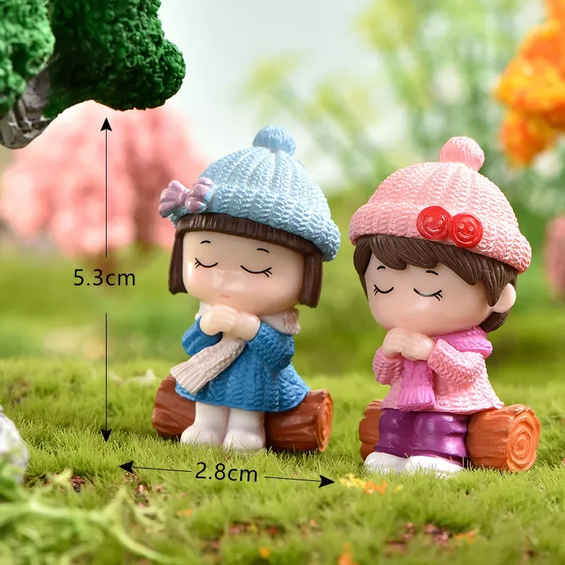 

Wishing Couple Micro Landscape Desktop Crystal Ball Accessories Girl Heart Wishing Wishing Couple Decoration