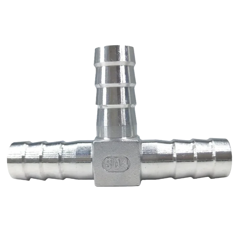 Зубчатый шланг из нержавеющей стали 304, соединители для хвостового шланга 6 мм, 8 мм, 10 мм, 12 мм, фитинги для труб Т-типа, соединитель для хвостового шланга Pagoda