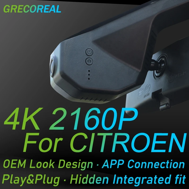 

4K Wifi Car Dvr Dashcam OEM Dash Cam Front Dual Camera Recorder for Citroen C5 Air Cross X7 C4 Aircross 2018 2019 2020 2021 2022