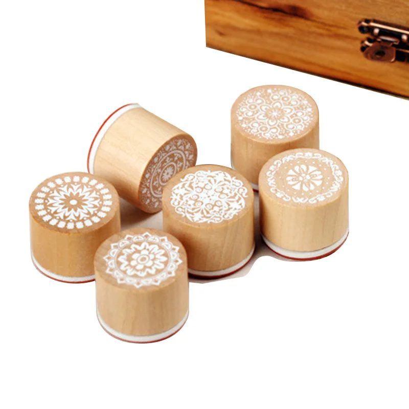 

Handmade diy new round vintage pattern lace seal creative soft bakelite quality