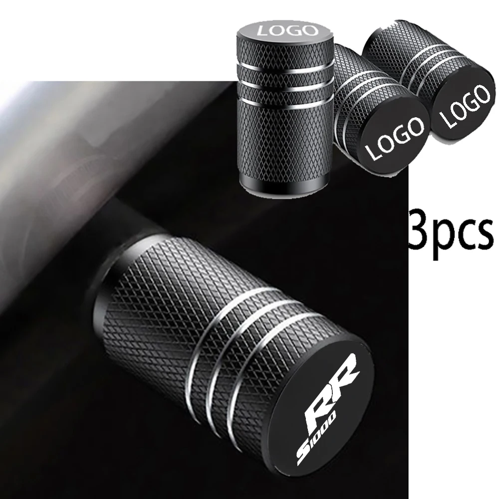 

3Pcs aluminum Motorcycle Tyre Valve Cap Dust proof Universal For BMW S1000 RR S1000RR S 1000 RR 2015-2023 Accessories
