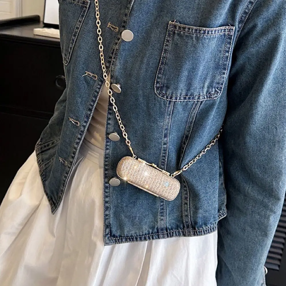 Ретро блестящая вечерняя банкетная сумка со стразами в форме облака