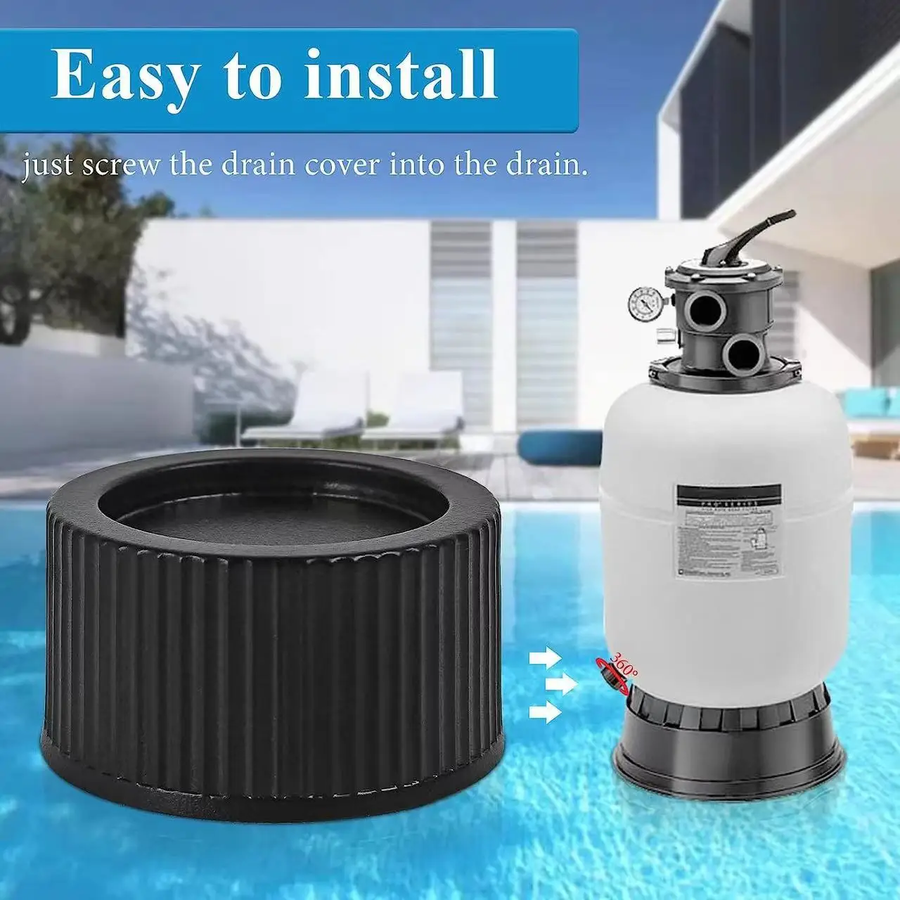 Фото 2 шт. уплотнительные колпачки для песочного фильтра SX180HG для Hayward Pro/SwimPro S140T S144T S164T S166T S180T S210T SW-196T SW-236T №4