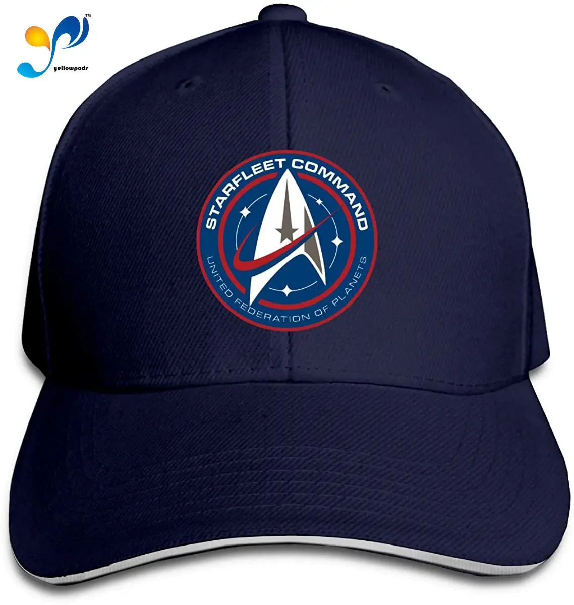 

St-ar-Tr-ek Discovery Starfleet Command Hat Adjustable Baseball Cap Unisex Washable Cotton Trucker Cap Dad Hat