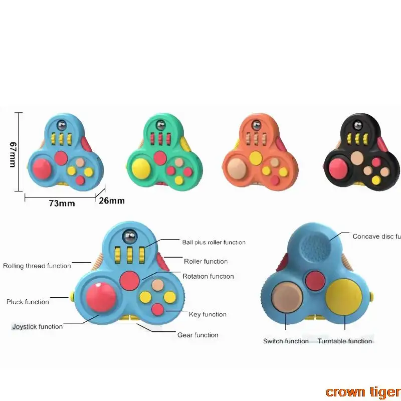 Игрушка-антистресс для детей и взрослых радужная игрушка-Спиннер с корейским