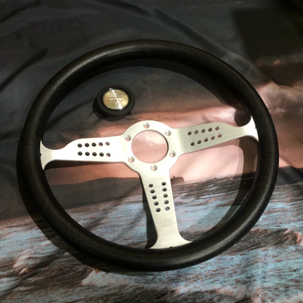 350 мм классическое универсальное гоночное рулевое колесо GRAND PRIX MOMO JDM PU Volantes для VW