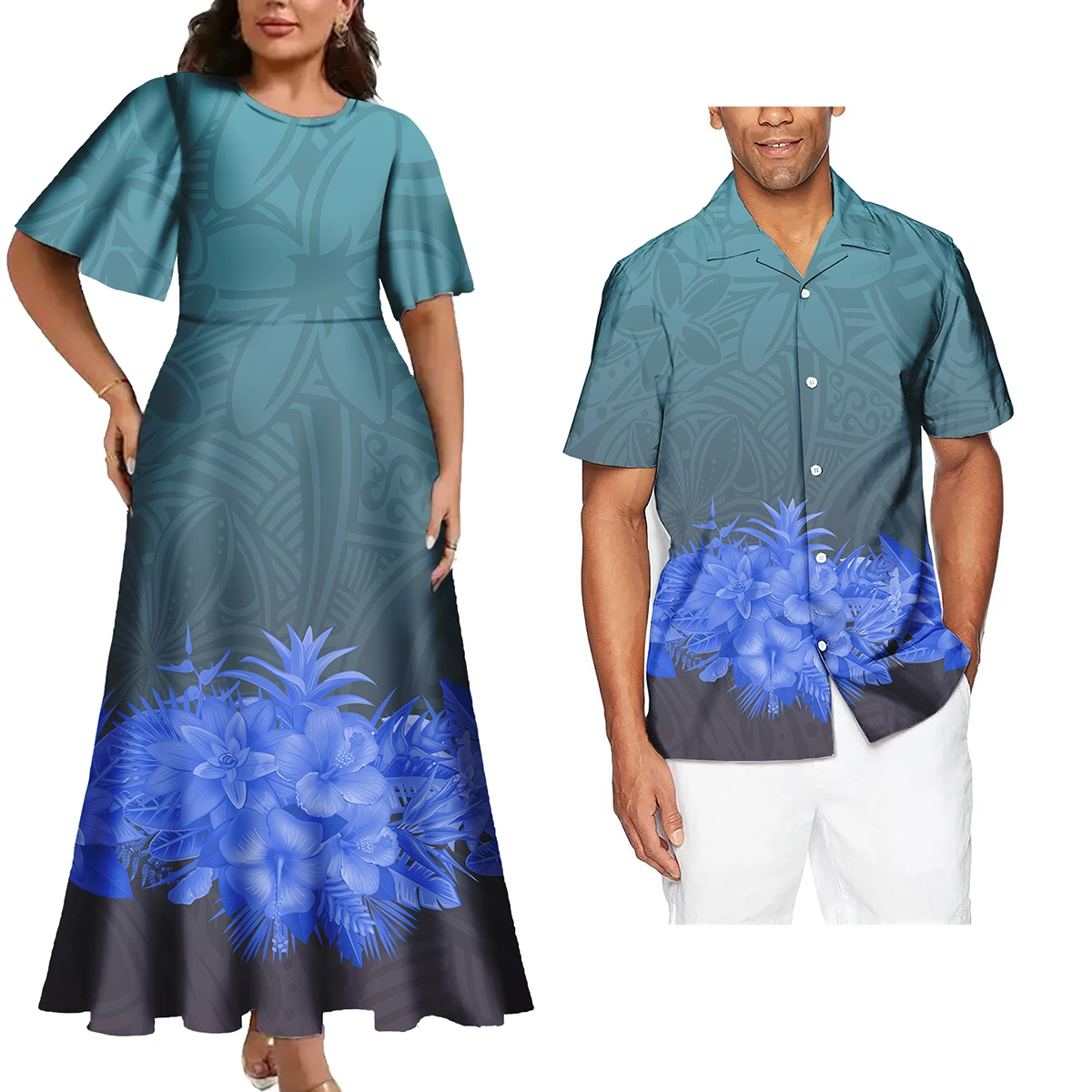 Лидер продаж женская рубашка большого размера в этническом стиле полинезийского