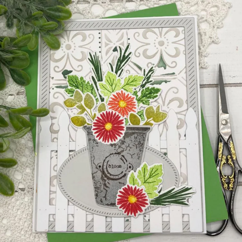 ła ramka ogrodzeniowa wykrojniki do metalu dla majsterkowiczów album scrapbookingu papierowa dekoracja kartek rzemiosło tłoczenie 2022 nowe