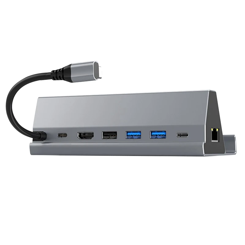 

Док-станция для Steam Deck TV Base Stand Hub Dock USB C к RJ45 Ethernet HDMI-совместимый USB3.0 для Steamdeck