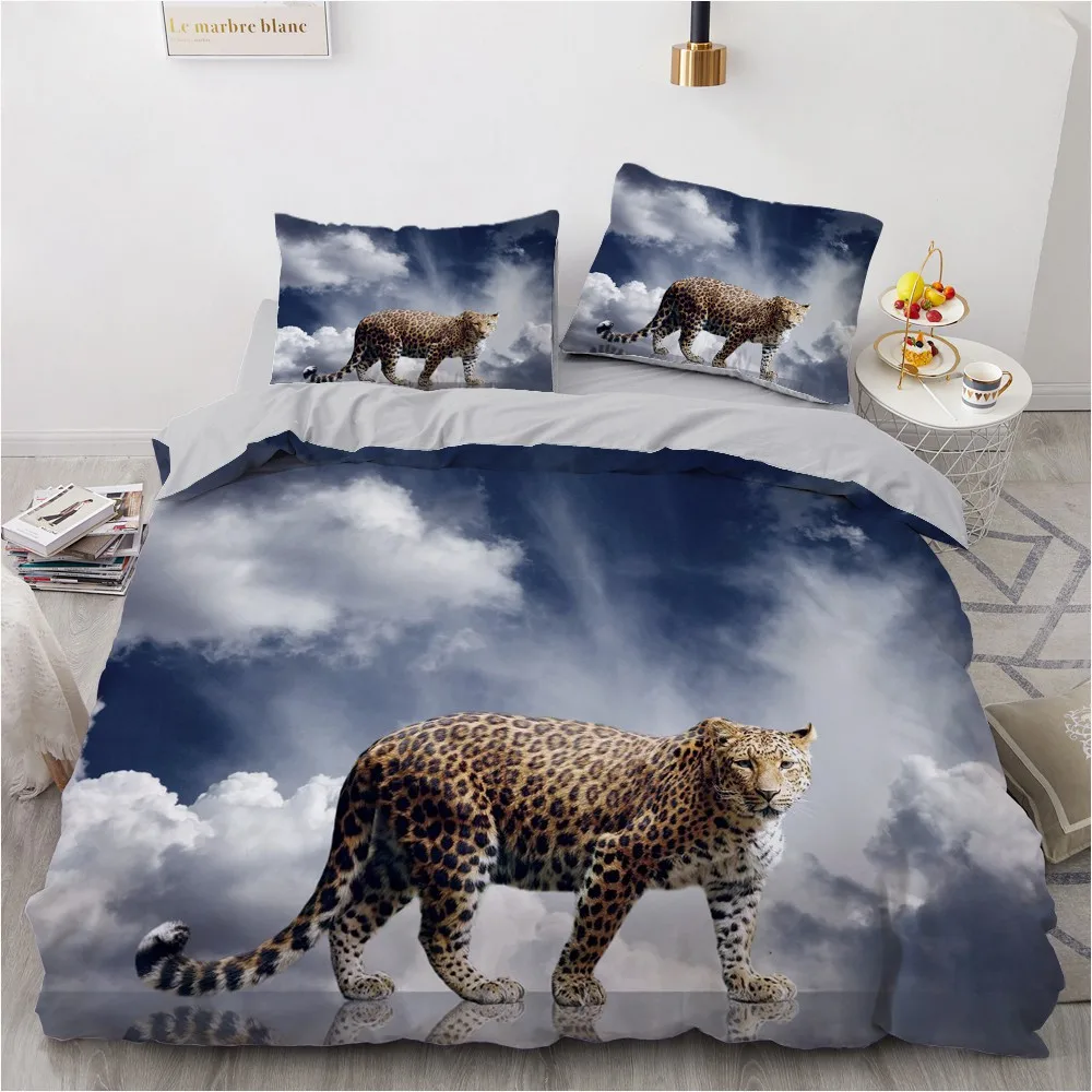 

Animals Printed Duvet Cover Adult Children Comforter Quilt With Pillowcase Bedroom Decor Dropshipping