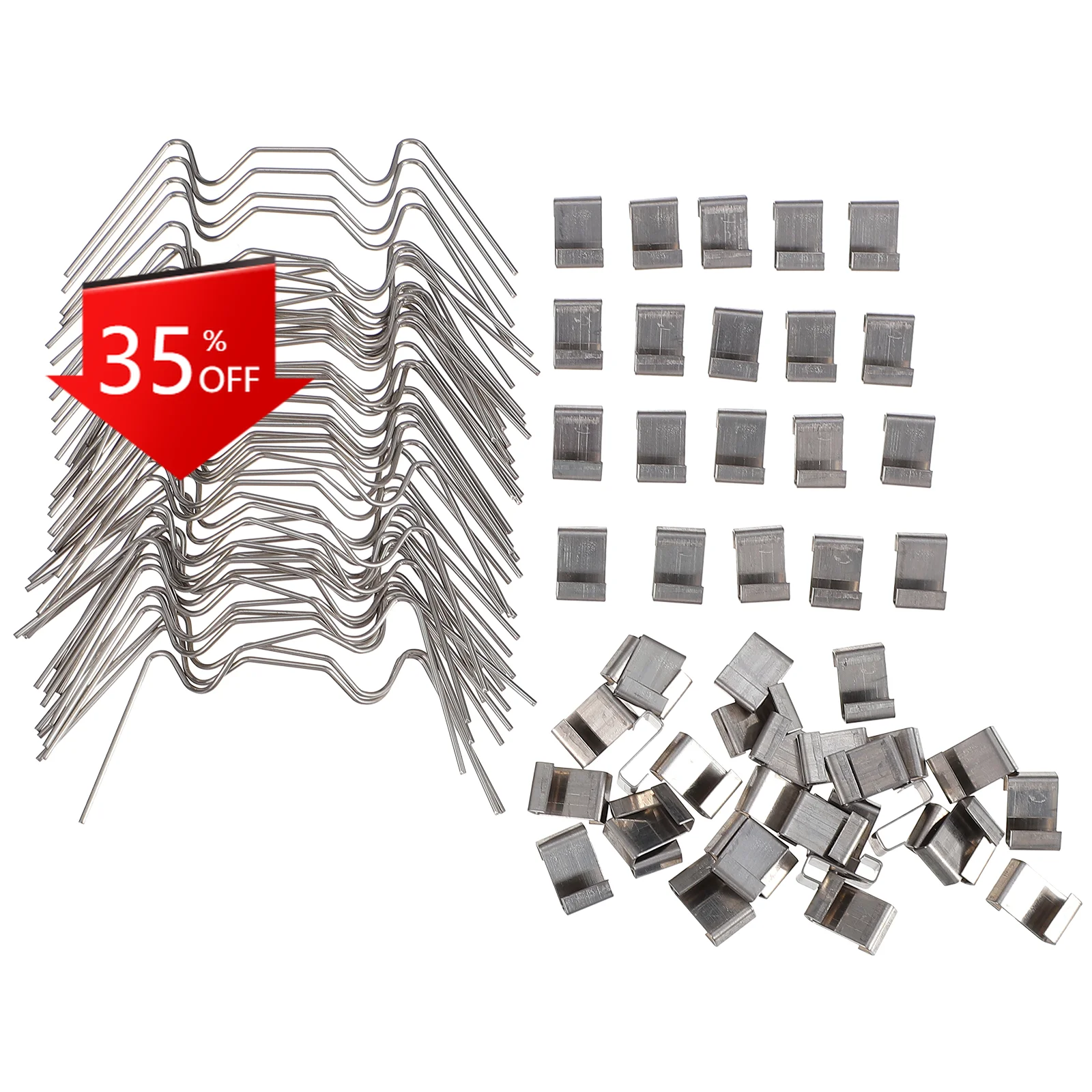 

50 Pcs Useful Greenhouse Glazing Clips Practical Glass Pane Fixing Clips
