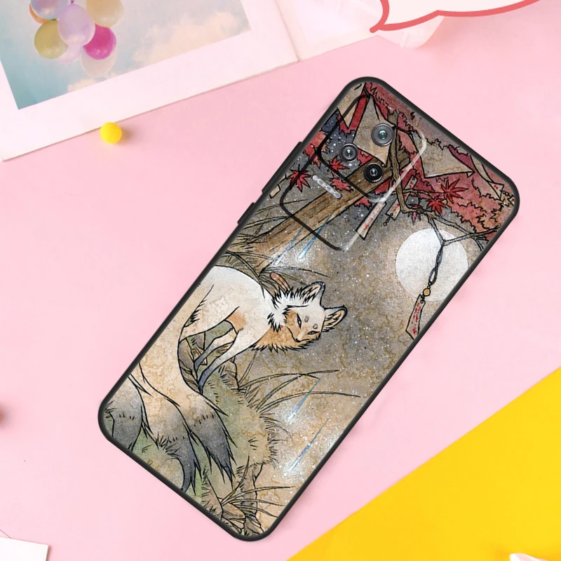 Фото Чехол Kitsune Fox Art для Xiaomi 15 14 Ultra 14T 13T 15T 17 Pro Max, POCO F8 Ultra F7 F5 F6 X5 X6 X7 X8 Pro №2