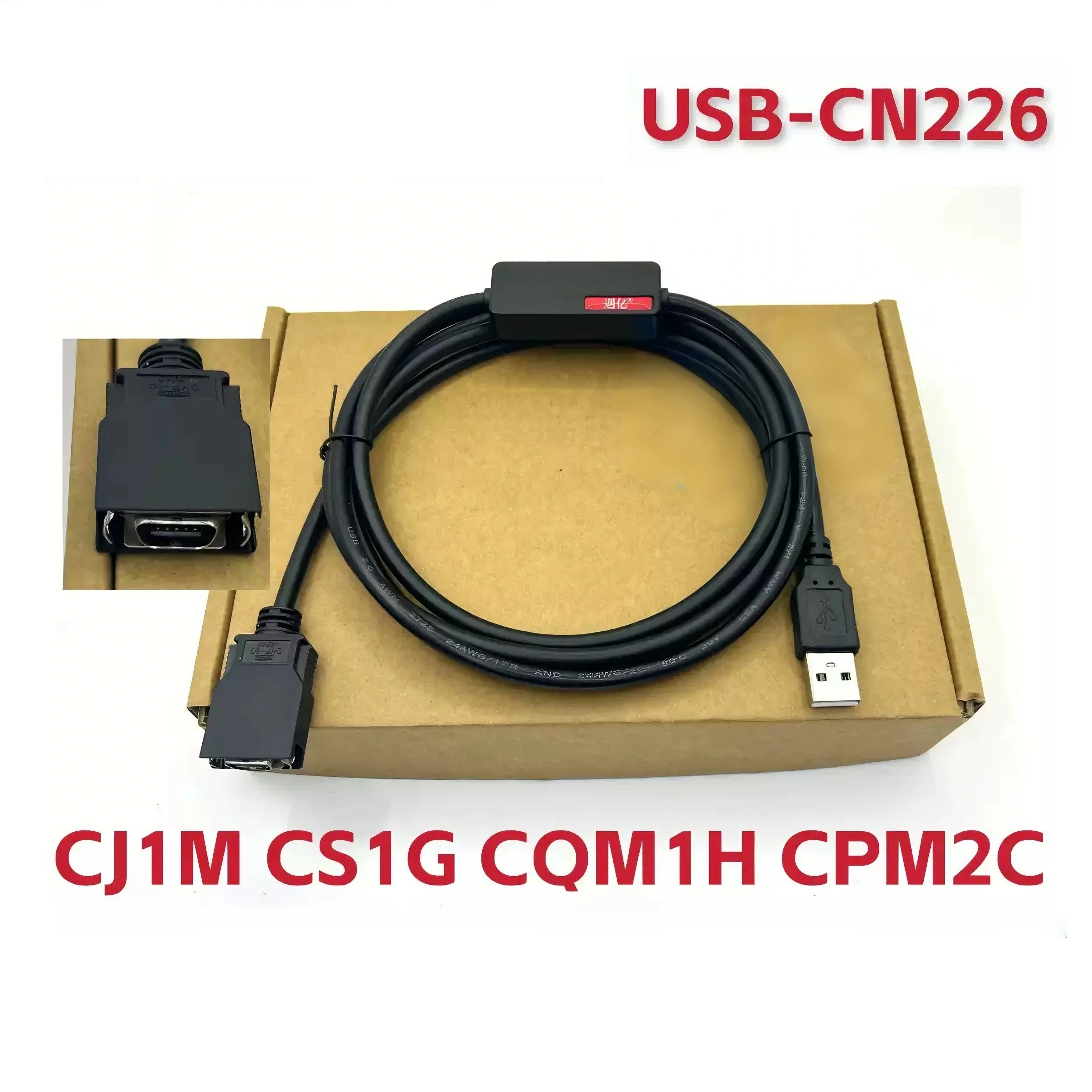 Фото Кабель для программирования CS1W-CN226 USB CN226 для ПЛК Omron CS CJ CQM1H CPM2C RS232, порт серии CQM1-CN226 №1