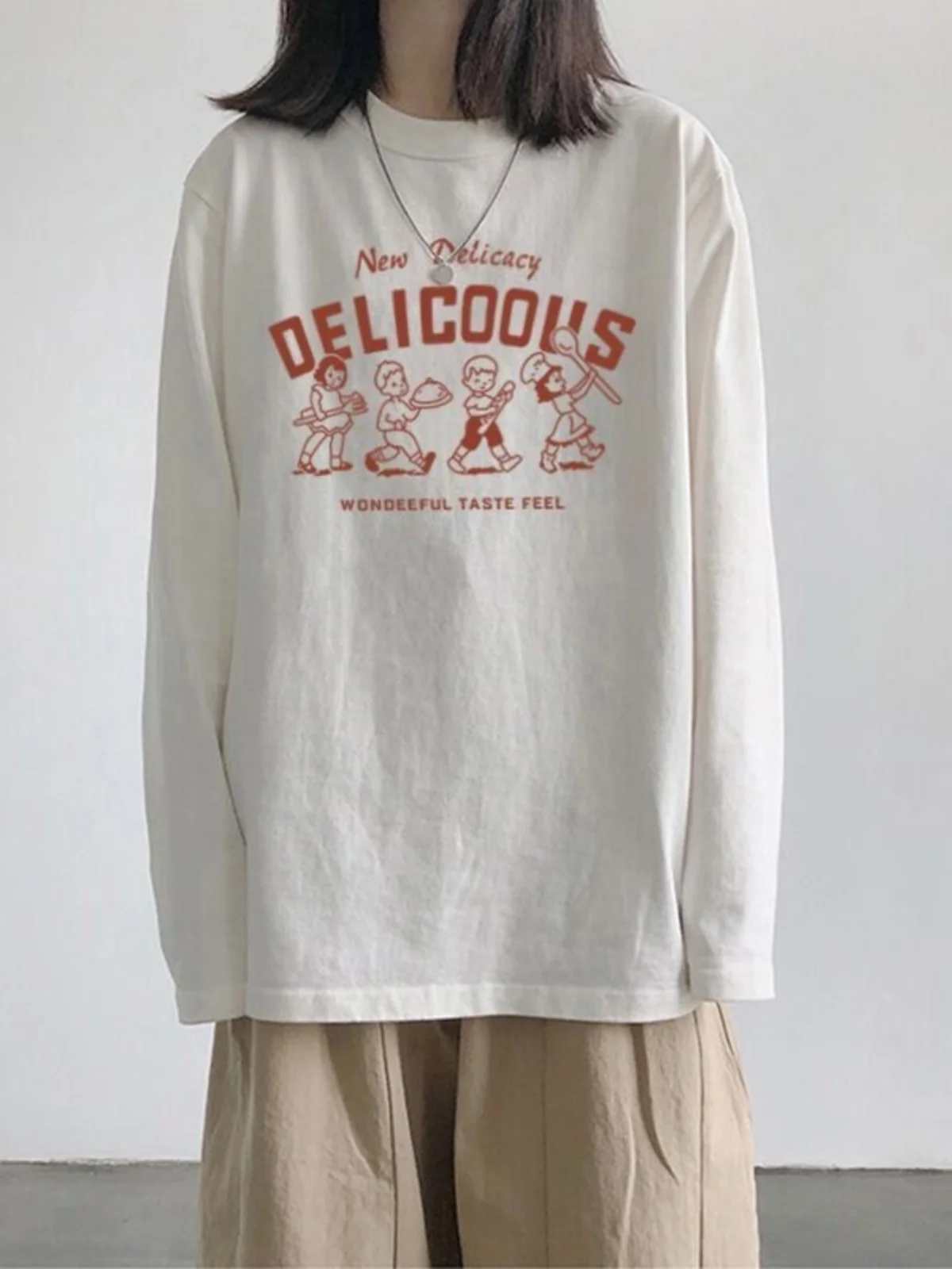 INS Хлопковая рубашка с длинными рукавами Женская осенняя свободная Harajuku Sle Design Sense