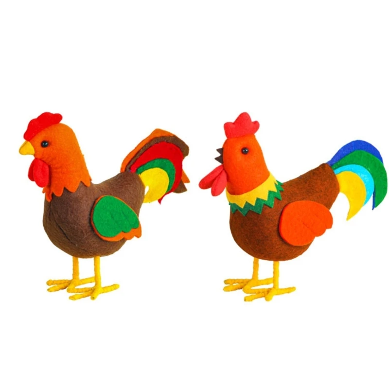 

Rooster Dolls Set of 2Harvest Festival Celebration for Family Gatherings Home Bedroom Dormitory Decoration