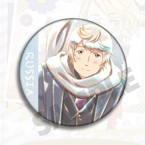 Фото Значок APH HETALIA AXIS POWER 58 мм, металлическая кнопка, значки для рюкзака №1