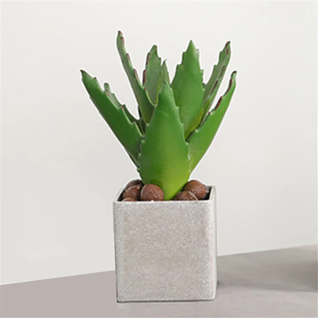 

Artificial Aloe Home DIY DecorArtificial flower plastic plant Plant Table Centerpiece Living Room Bedroom Fake Aloe Ornament
