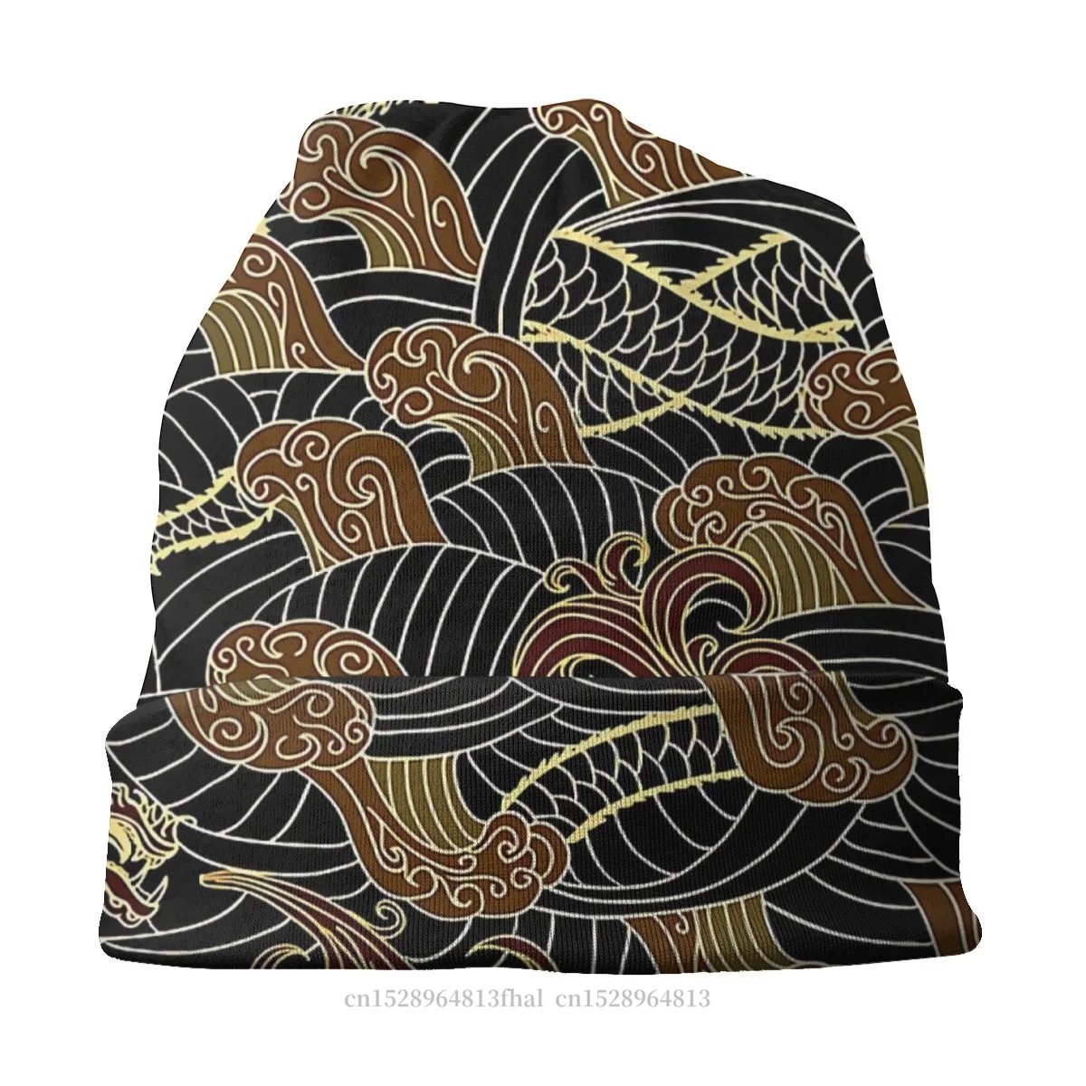 Шапки в китайском стиле облегающие шапки тонкая шапка с черными и золотыми