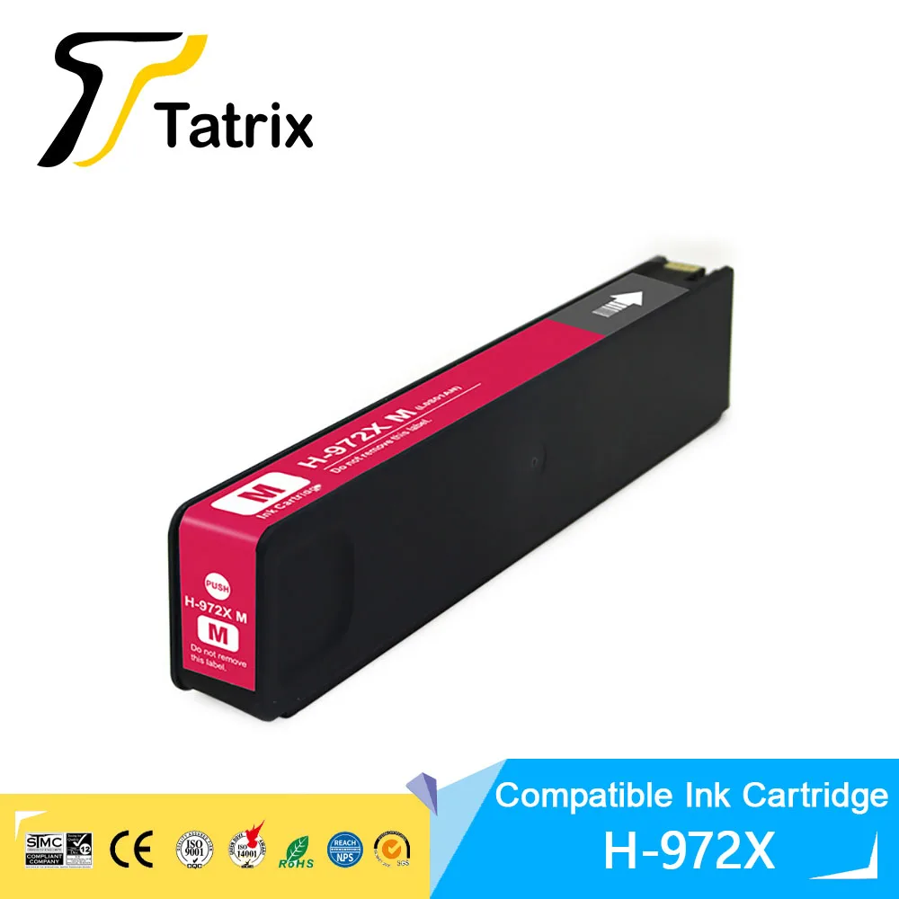 Татрица 4 цвета для HP972X HP972 972 972X картридж с чернилами Pagewide pro 452dn/dw/477dn/dw/552dn/dw/577dw/z