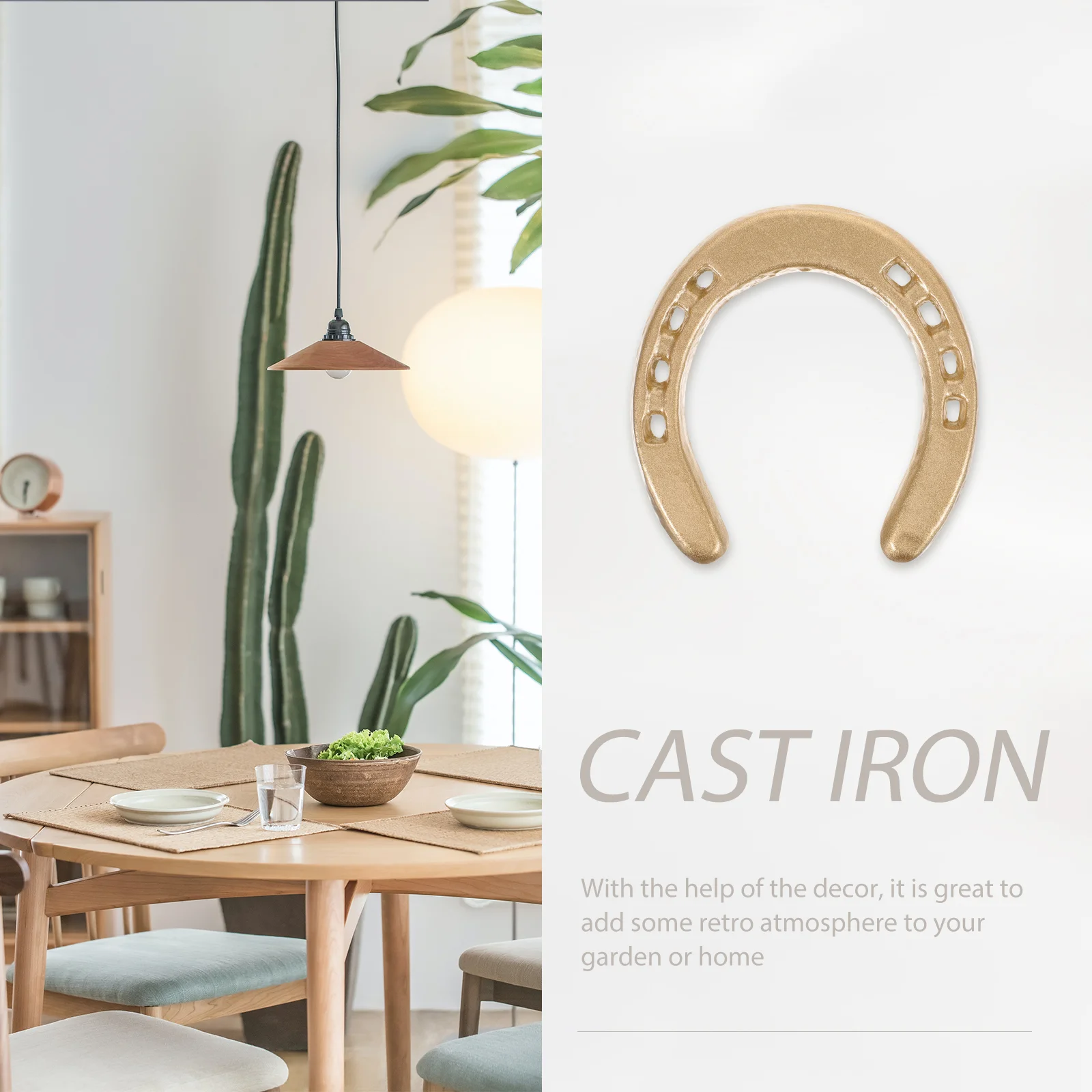 Украшение в виде подковы золотые статуя конная железная скульптура литые