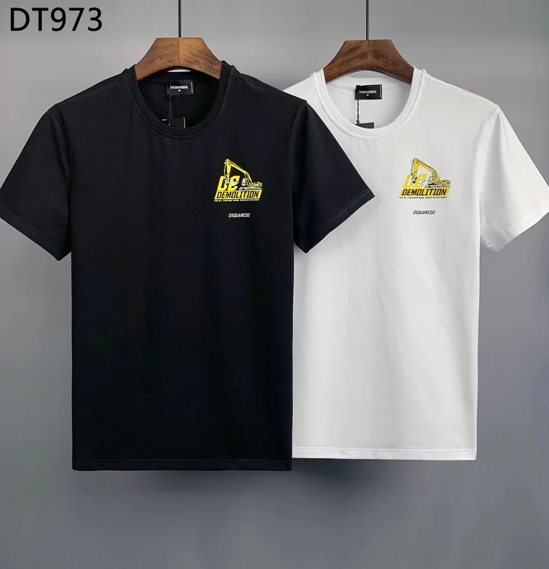 

Summer T-Shirt Printing Letter Tee Shirt Cotton Short SleeveDsquared2 Men's/Women's Crew Neck Tshirt Brand Clothing DT973