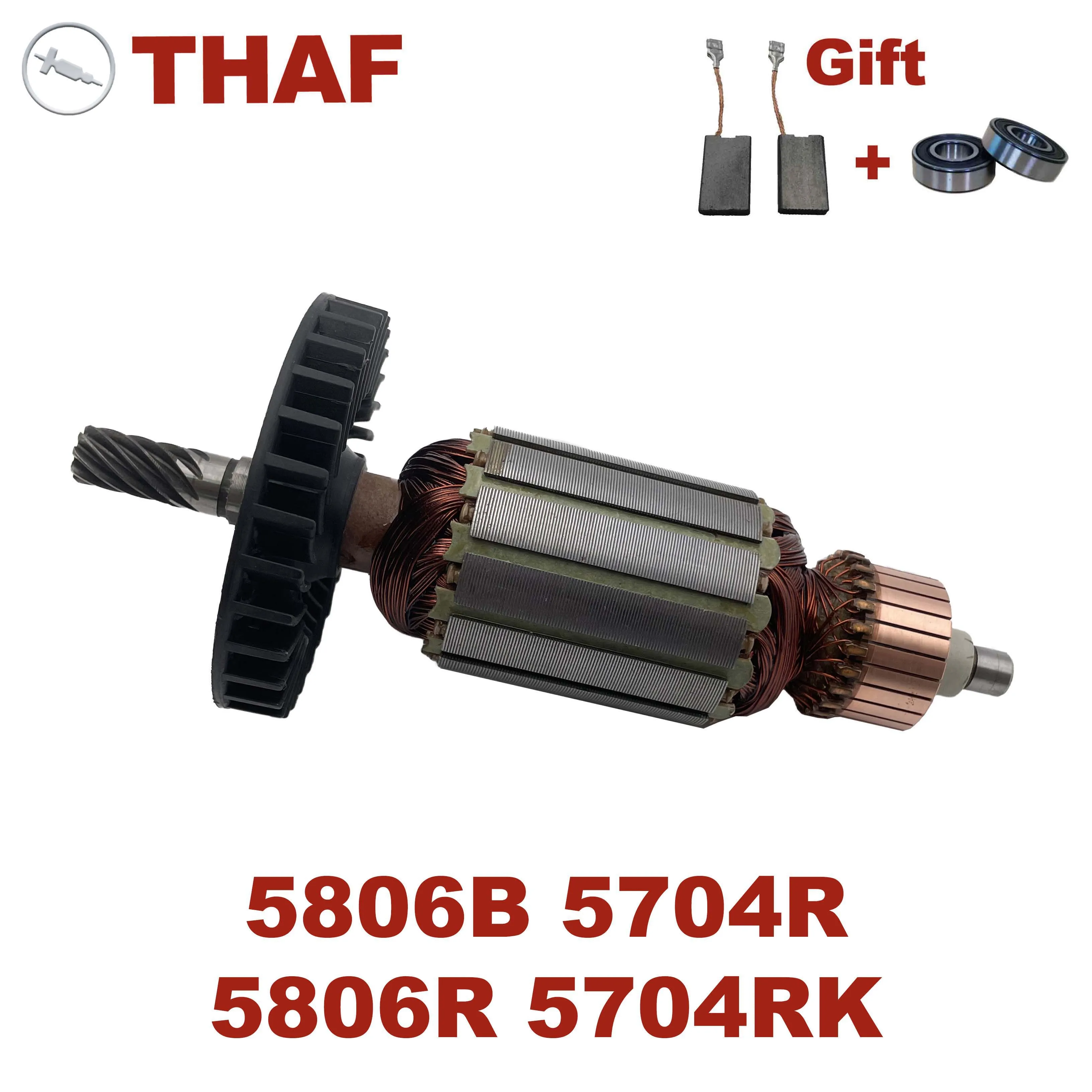 AC220V-240V Якорь ротор замена для Makita РУЧНАЯ ЦИРКУЛЯНАЯ ПИЛА 5806B 5704R 5806R 5704RK