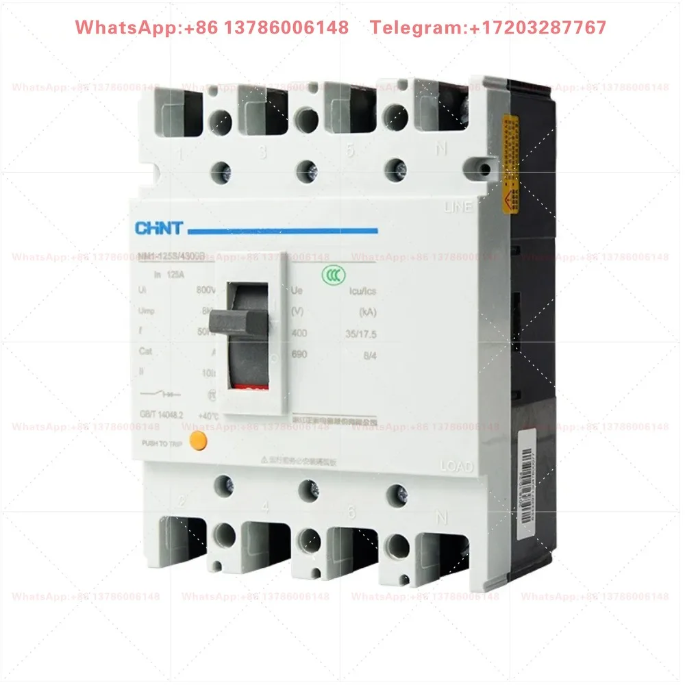 Фото Автоматический выключатель Chint в литом корпусе NM1-100A 125A 160A 200A 250S/3300 4300, воздушный выключатель P №1