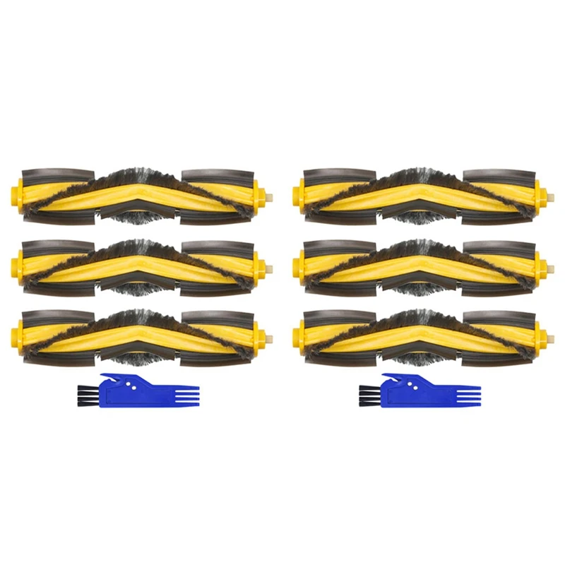 

6X Roller Main Brush Parts For Ecovacs DEEBOT OZMO 920/950/T5/T8/T8 AIVI/N7/N8/N8+/N8 Pro Robot Vacuum Cleaner