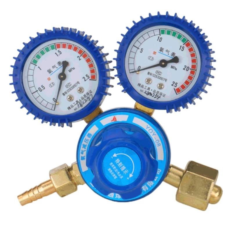 

Pressure Regulator with 8 Thread Pressure Gauge Pressure Reducer Gas- Meter Easy Dropship