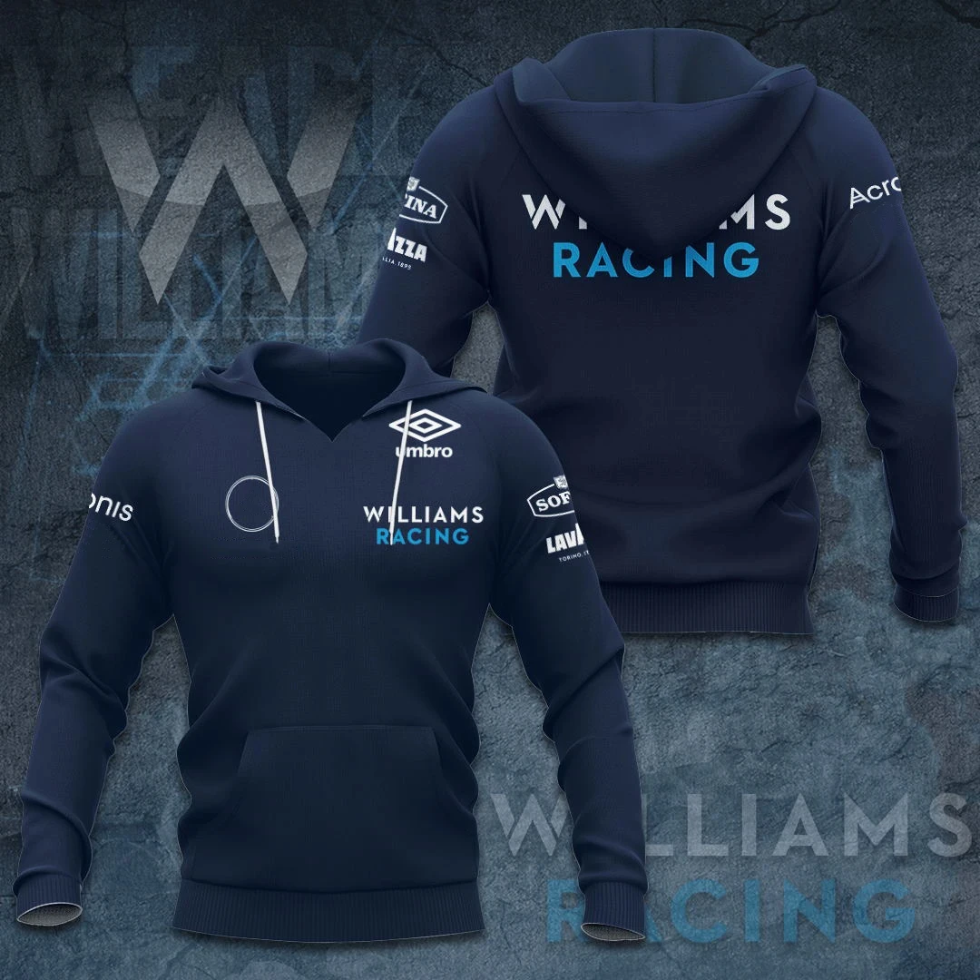 

Unisex 3D Printed Hoodie for Men and Women, F1 Williams, , Zip Hoodie, Street, Spring & Fall, 2024
