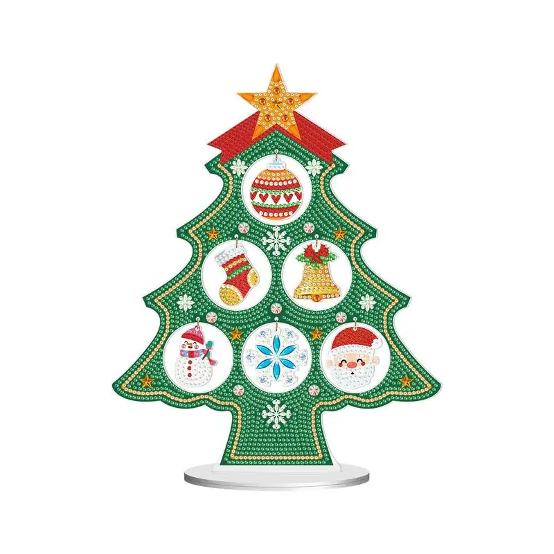 

Painting Crystal Christmas Tree Santa Claus Rhinestones Art Special Shaped Crystal Kits Craft Colorful Exquisite Painting Double