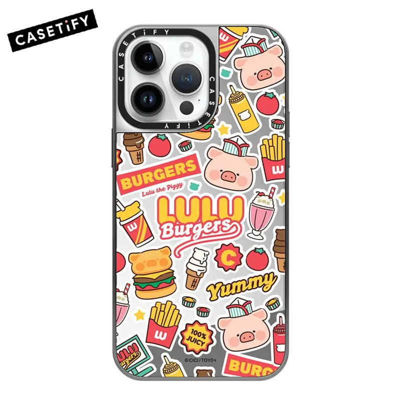 

CASETIFY LuLu Piggy Original Magnetic Magsafe Wireless Charging Cases for IPhone 14 Plus 13 Pro 12 14 Pro Max Mirror Case G0615
