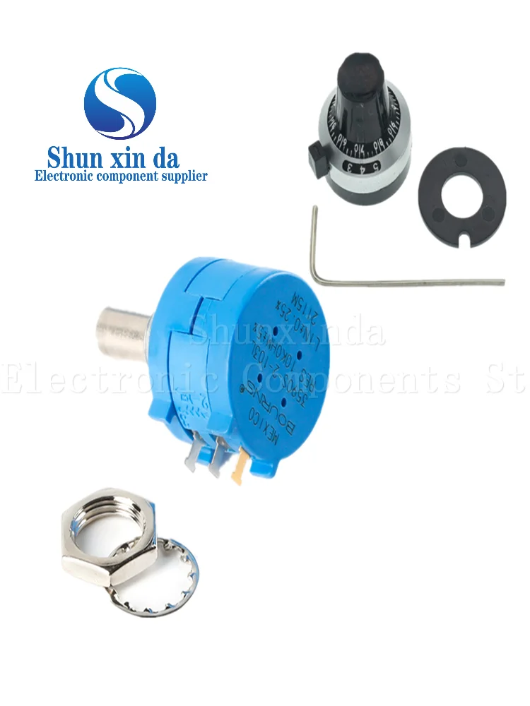 3590S-2-103L 3590S 100K 50K 20K 10K 5K 2K 1K 500r 200R 100ohm 10 кольцевой регулируемый резистор 104L